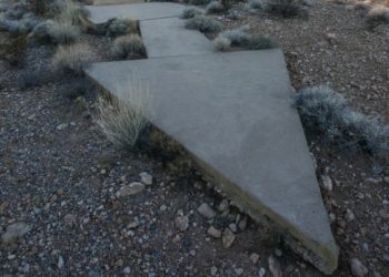 Why there are giant concrete arrows stretching from through the USA